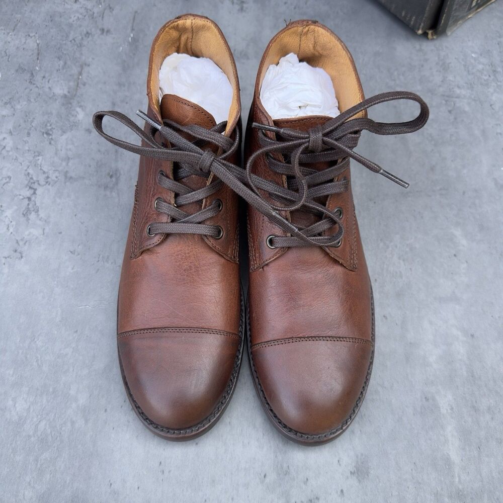Frye Will Chukka Boots Men’s 8M Copper Brown Leather Cap Toe 3487789-COP New - Picture 2 of 10
